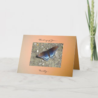 Tarjeta Pensando en ti... Con mucha gracia.