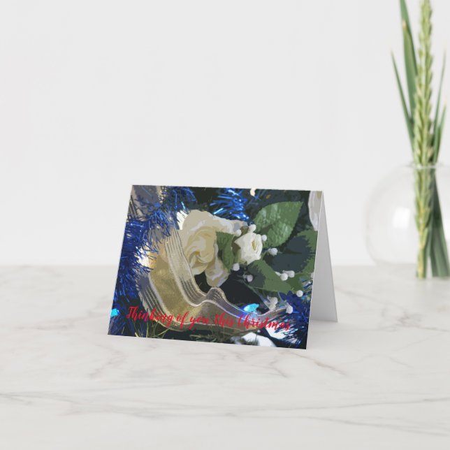 Tarjeta Pensando en ti, esta Navidad (Anverso)