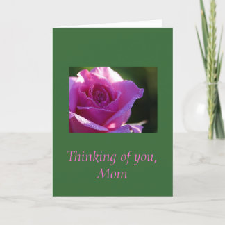 Tarjeta Pensando en ti, mamá