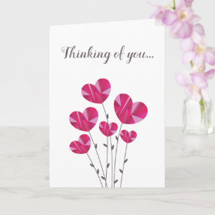 Tarjeta Pensando en ti, personalizable