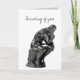 Tarjeta Pensando en ti - Romantic Rodin
