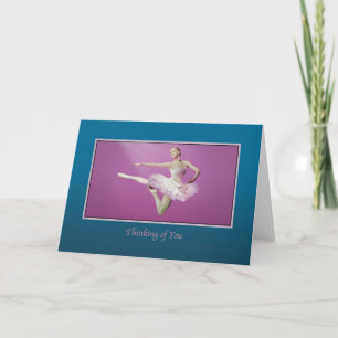 Tarjeta Pensando en ti, saltando a Ballerina