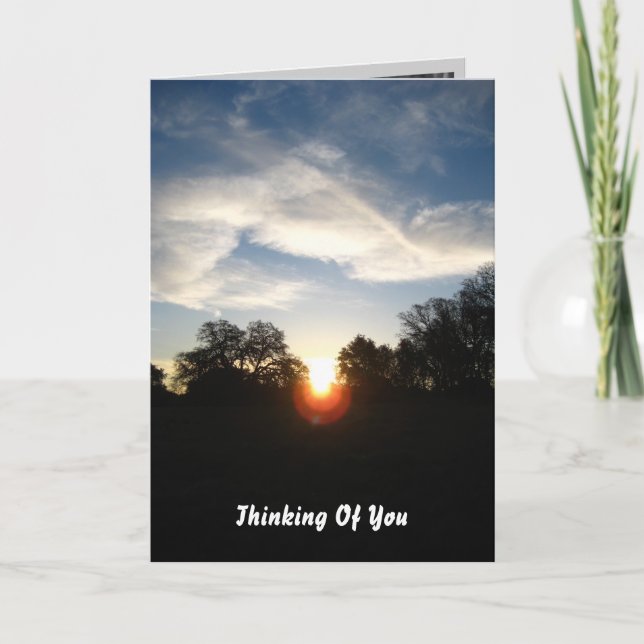 Tarjeta Pensando En Ti, Siéntete Mejor (Anverso)