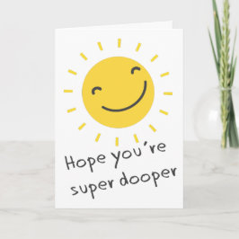 Tarjeta Pensando en ti Sunshine