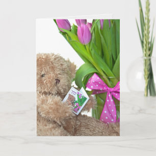 Tarjeta Pensando en ti, Teddy Bear