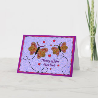 Tarjeta Pensando en ti tía Doris