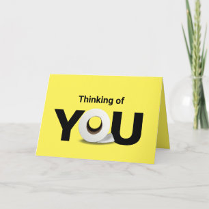 Tarjeta pensando en tu papel higiénico