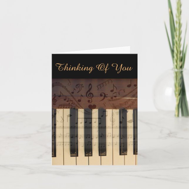 Tarjeta Pensando En Usted_ (Anverso)