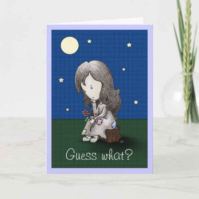 Tarjeta "Pensando en usted" carde (Anverso)