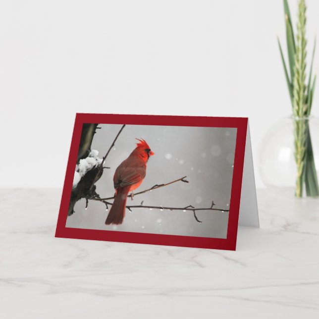 Tarjeta Pensando en usted Cardinal Card (Anverso)