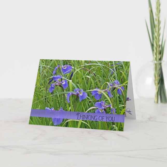 Tarjeta Pensando En Usted Iris (Anverso)