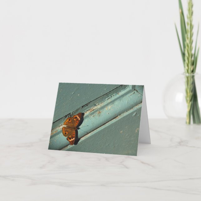 Tarjeta Pensando en usted/Tarjeta de Simpatía con Mariposa (Anverso)