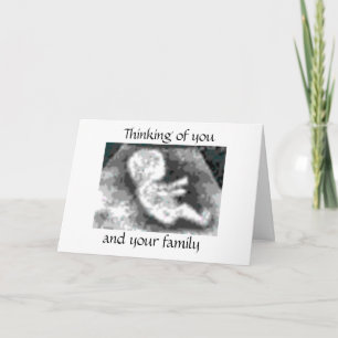 Tarjeta Pensando en usted, y su familia