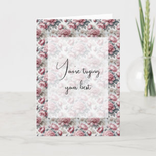 Tarjeta Pensando En Ustedes Peonies