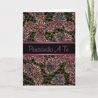 Tarjeta Pensando un Te, pensamiento italiano en usted