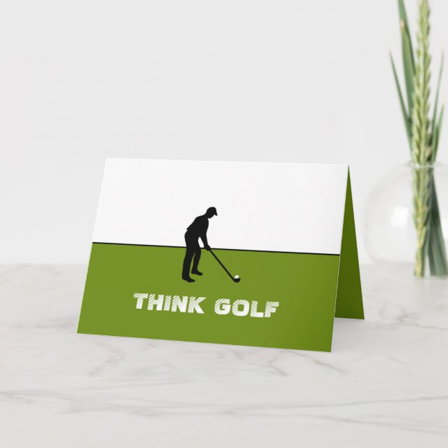 Tarjeta Pensar en el golf, Pro Golf (Anverso)