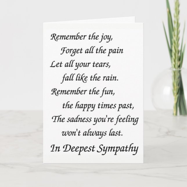 TARJETA **PENSAR EN TI** COMO SIEMPRE HORA DE NECESIDAD (Anverso)