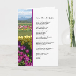 Tarjeta Pensar en ti en tu cumpleaños