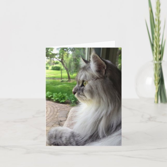 Tarjeta Pensar en ti (estilo siberiano) (Anverso)