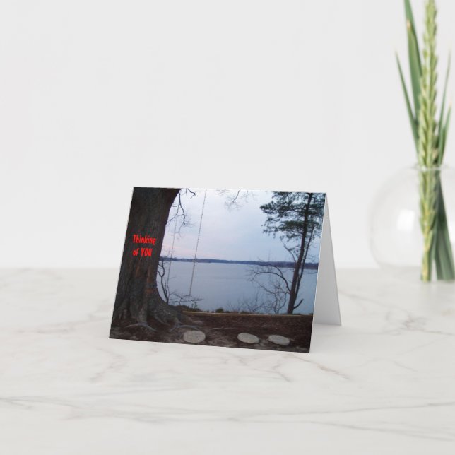 Tarjeta Pensar en ti para la familia - Personalizable (Anverso)