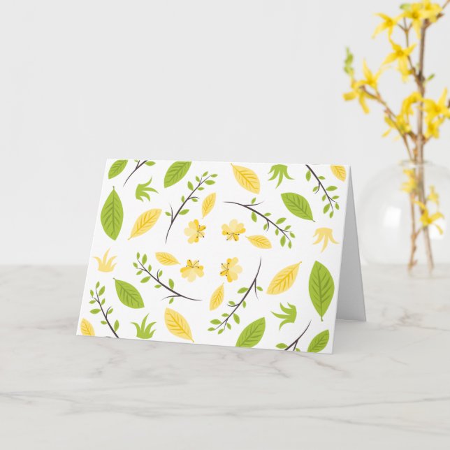 Tarjeta Pensar en ti y enviar nuestro amor (flor amarilla)