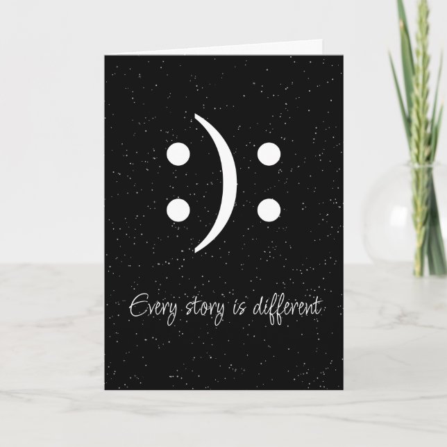 Tarjeta Pensar en tu historia de amistad (Anverso)