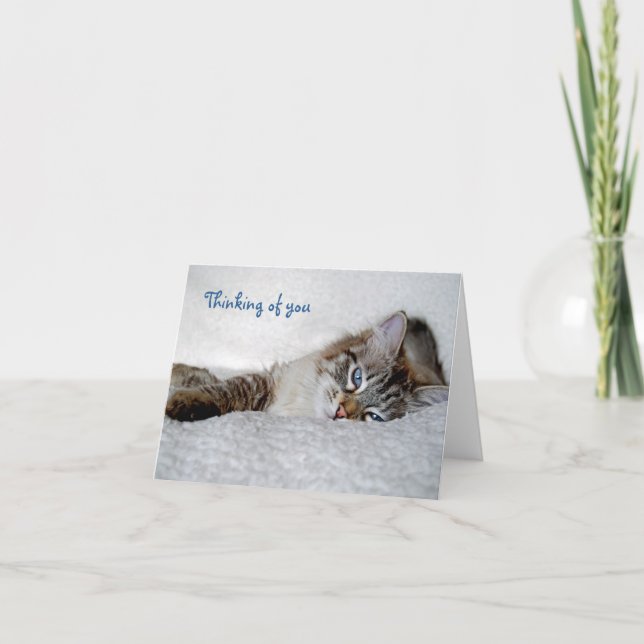 Tarjeta Pensar en usted notecard (en blanco) (Anverso)