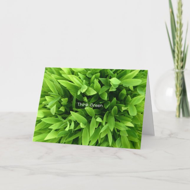 Tarjeta Pensar en verde (Anverso)