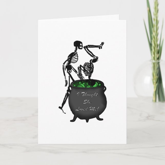 Tarjeta Pensé que ella me amaba (Anverso)