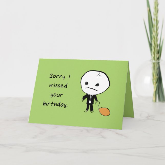 Tarjeta Pensé Que Muriste (Anverso)