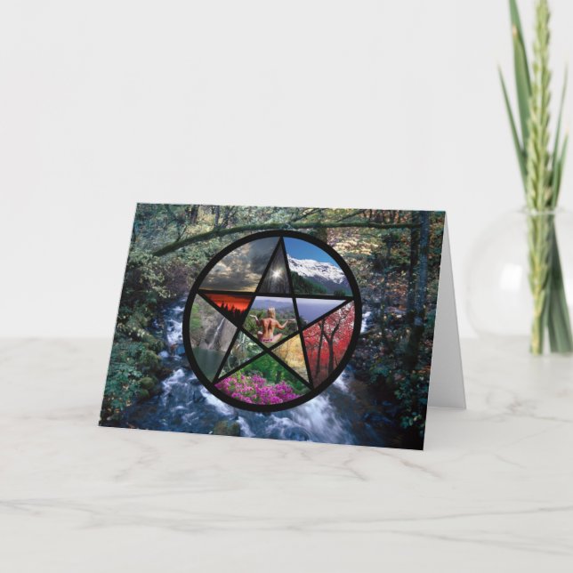 Tarjeta Pentacle Collage card (Anverso)