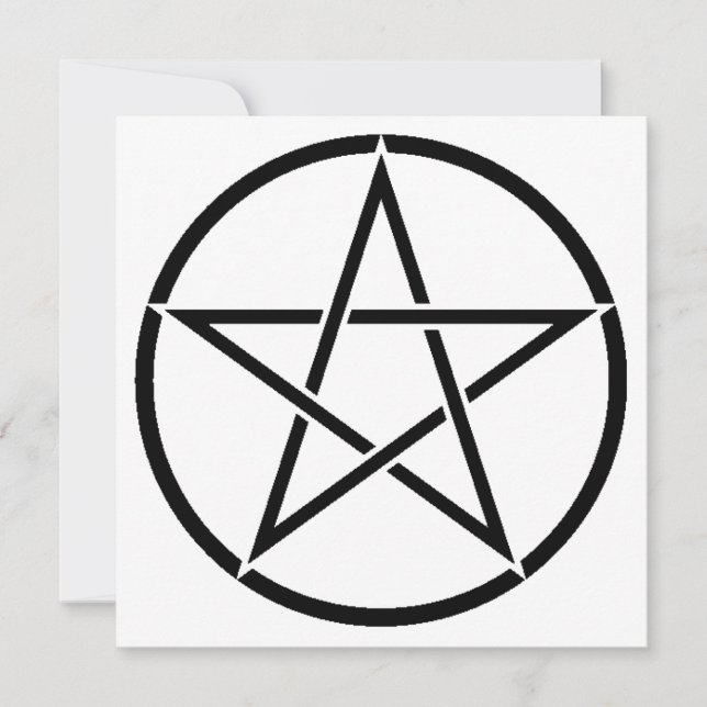 Tarjeta Pentáculo de Wiccan (Pentagram) (Anverso)