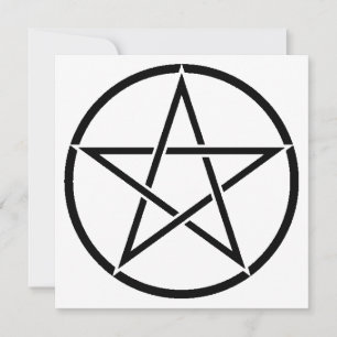 Tarjeta Pentáculo de Wiccan (Pentagram)