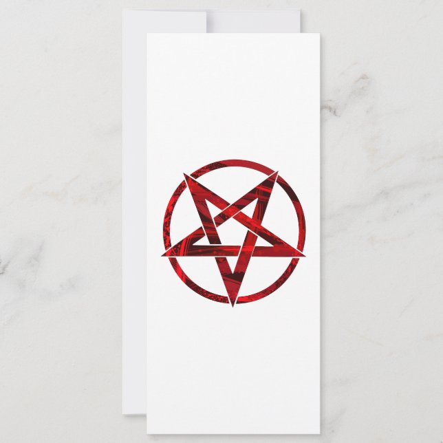 Tarjeta Pentagram del diablo Rojo (Anverso)