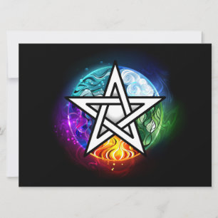 Tarjeta Pentagrama de Wiccan