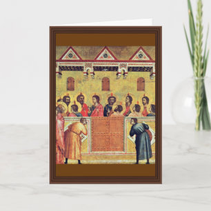 Tarjeta Pentecost de Giotto Di Bondone