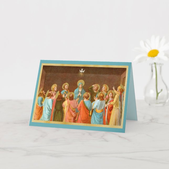 Tarjeta Pentecostés: Descenso del Espíritu Santo (SB 01) (Planta pequeña)