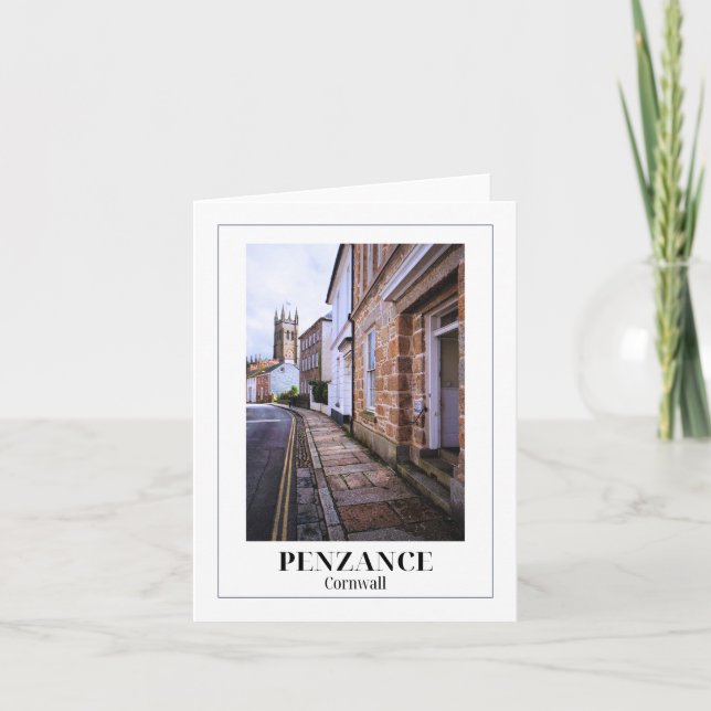 Tarjeta Penzance, Cornualles (Anverso)
