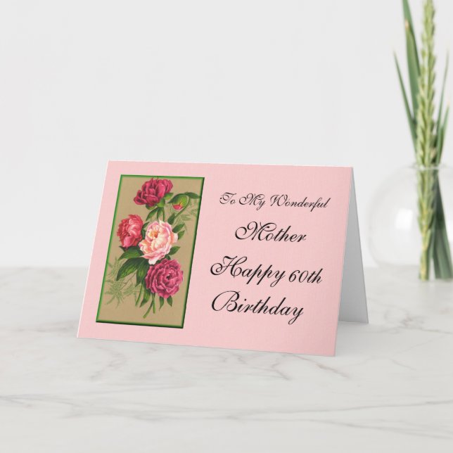 Tarjeta Peonies (Anverso)