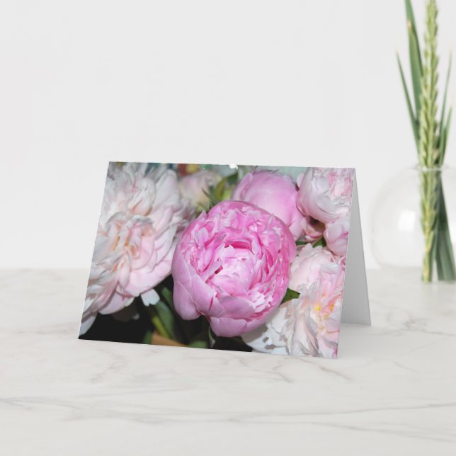 Tarjeta Peonies (Anverso)