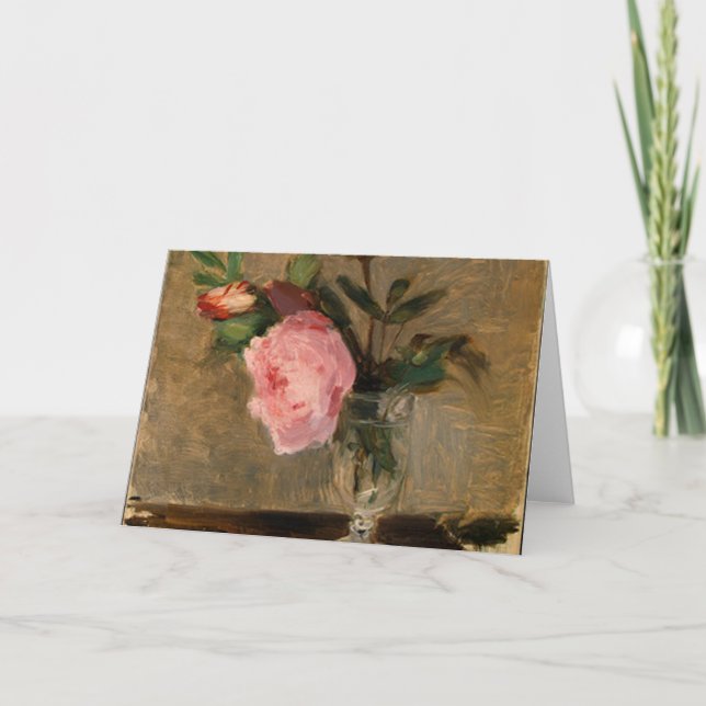 Tarjeta Peonies Berthe Morisot Bella Artes (Anverso)