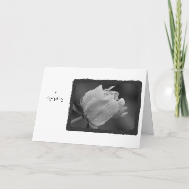 Tarjeta Peony 1 de Sympathy (Anverso)