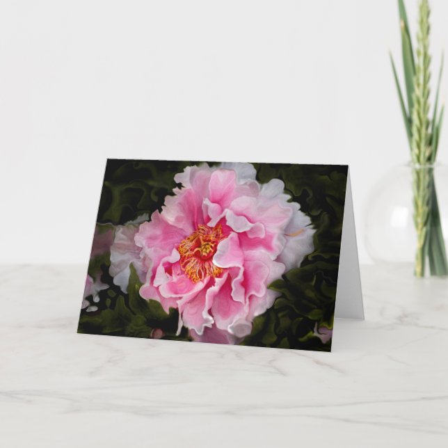 Tarjeta Peony en pleno (Anverso)