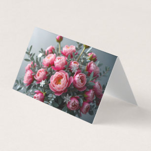 Tarjeta Peony Snowflake