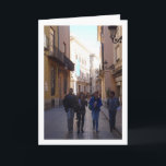 Tarjeta People of Valencia, Valencia City, España<br><div class="desc">People of Valencia,  Valencia City,  España Greeting Card. You can easily customize this product for free if you would like to add wording or change the color of the background.</div>