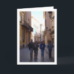 Tarjeta People of Valencia, Valencia City, España<br><div class="desc">People of Valencia,  Valencia City,  España Greeting Card. You can easily customize this product for free if you would like to add wording or change the color of the background.</div>