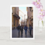 Tarjeta People of Valencia, Valencia City, España<br><div class="desc">People of Valencia,  Valencia City,  España Greeting Card. You can easily customize this product for free if you would like to add wording or change the color of the background.</div>