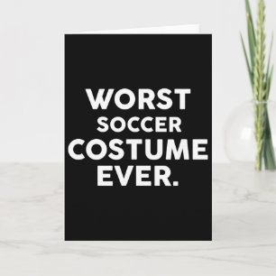 Tarjeta Peor disfraz de fútbol jamás para jugadores de fút