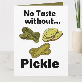 Tarjeta Pepinillos Sin Sabor Sin Pepinillo 