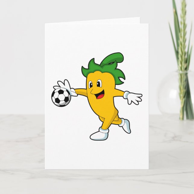 Tarjeta Pepper Vegan como jugador de fútbol con Soccer.PNG (Anverso)